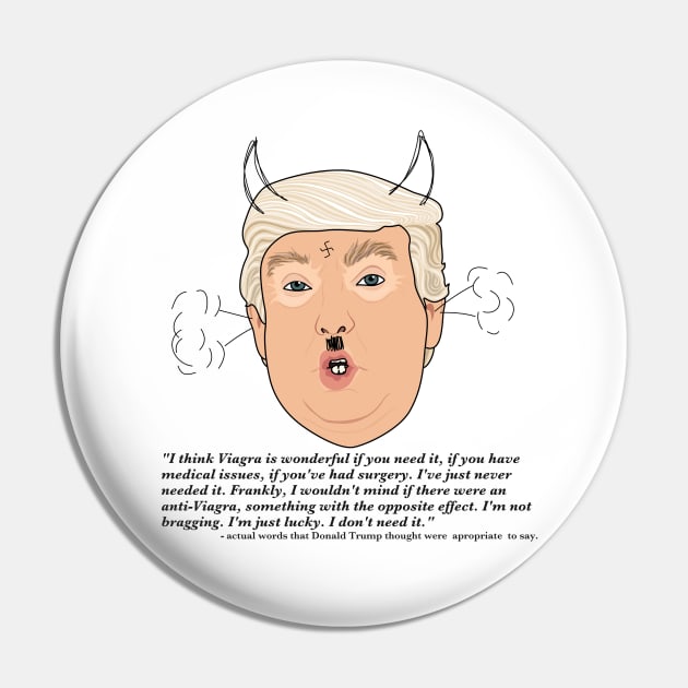 Donald Trump | Stupid Giant Idiot Baby Man Pin by Jakmalone