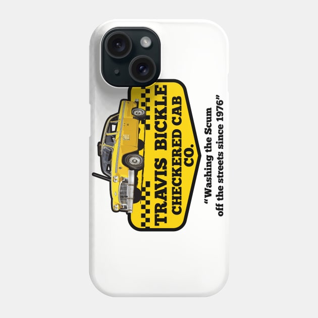 Travis Bickle Checkered Cab Company Phone Case by Alema Art