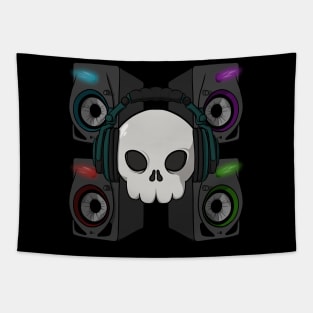 Deejays cre Jolly Roger pirate flag (no caption) Tapestry