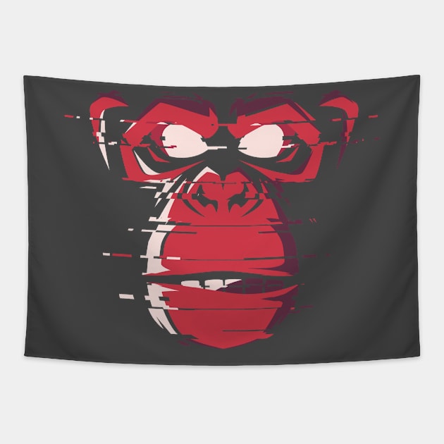 monkey face Tapestry by Evgeny