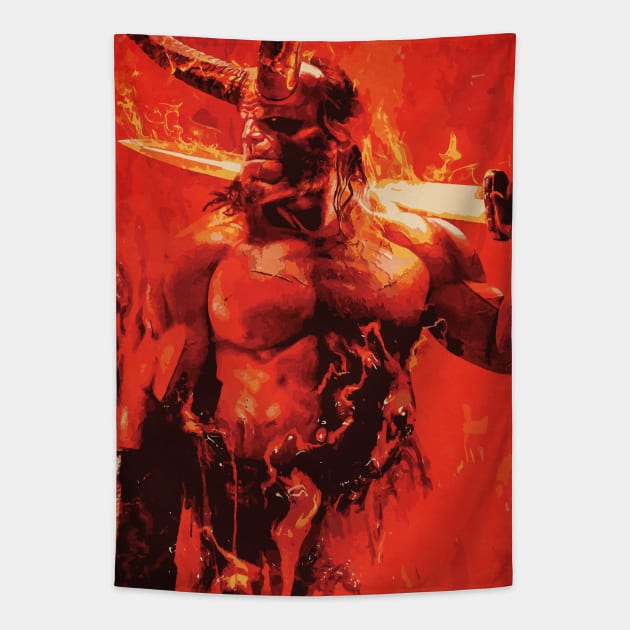 Hellboy Tapestry by Durro