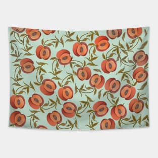 Watercolor pattern with peaches Tapestry