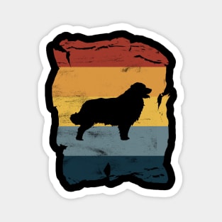 Leonberger Distressed Vintage Retro Silhouette Magnet