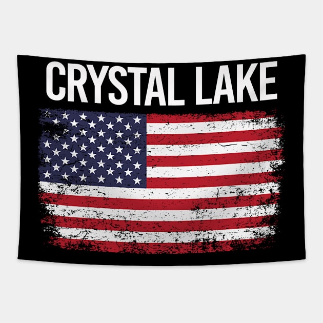 The American Flag Crystal Lake Tapestry by flaskoverhand