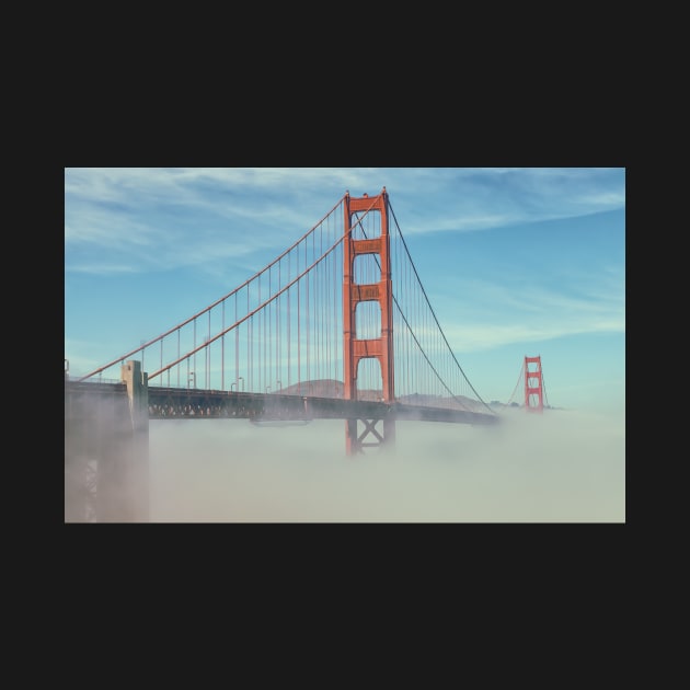 Golden Gate with Fog by jvnimages