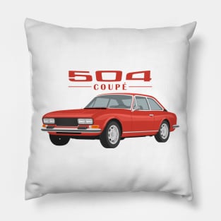 504 Coupé Cabriolet Coupe red Pillow