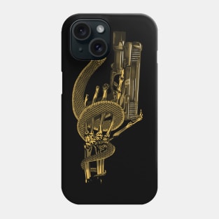 Snake skulls and guns Phone Case