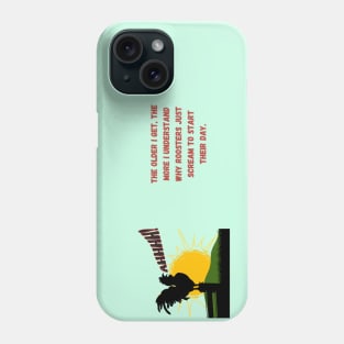 Rooster Screams Ahhhh! Phone Case