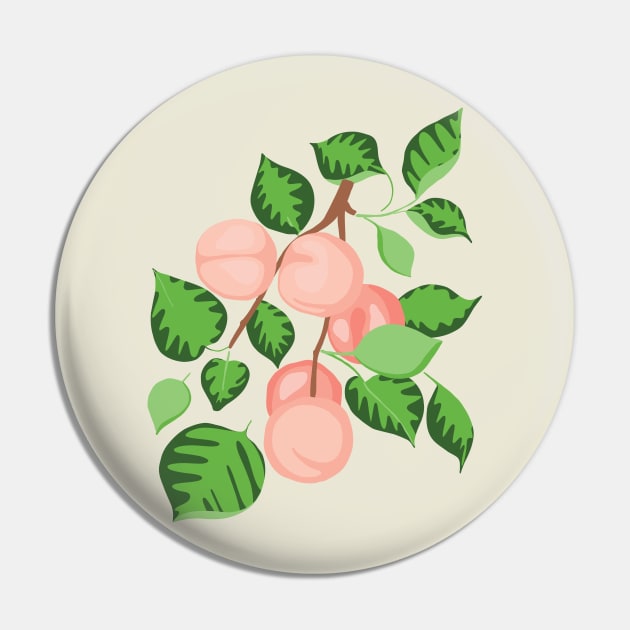 Peaches Pin by JunkyDotCom