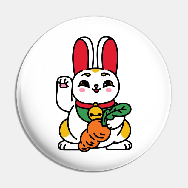 MANEKI NEKO BUNNY Pin by BadAz Collectibles