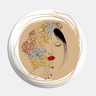 Thinking beauty Pin