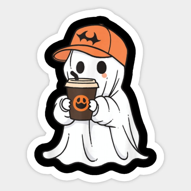 Spooky Cute Ghost Coffee Cups & Lids 8ct