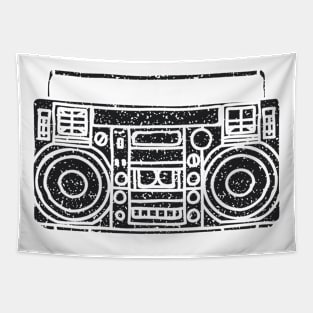 Retro Boombox Tapestry