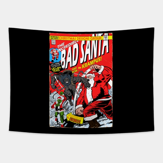 the incredible bad santa Tapestry by MarianoSan