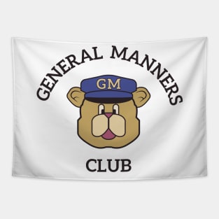 General Manners Club (Black) Tapestry