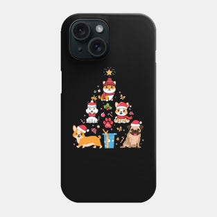 Dog Breeds Christmas Tree Phone Case