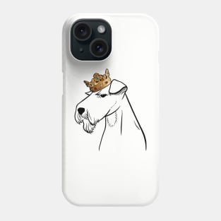 Welsh Terrier Dog King Queen Wearing Crown Phone Case