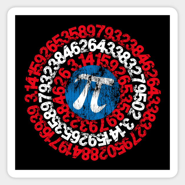 Math Superhero Captain Pi Mathematics Gift - Math - Sticker