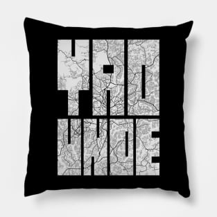 Yaounde, Cameroon City Map Typography - Light Pillow