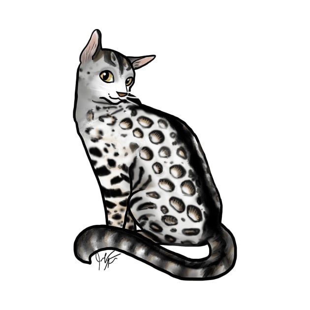 Cat - Bengal Cat - Snow by Jen's Dogs Custom Gifts and Designs