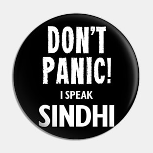 Don't Panic! I Speak Sindhi Pin