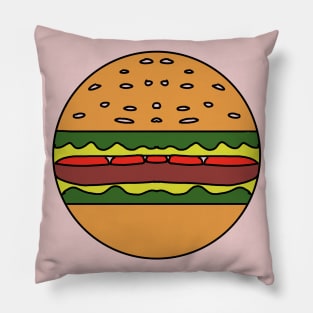 Cute Burger Pillow