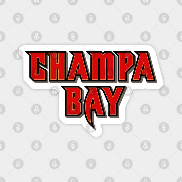 Champa Bay - White/Red Magnet by KFig21