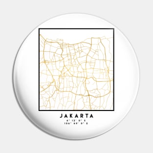 JAKARTA INDONESIA CITY STREET MAP ART Pin