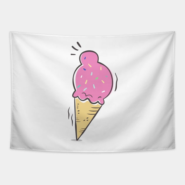 ice cream Tapestry by launakey