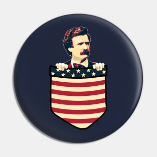 Mark Twain America In My Pocket Pin