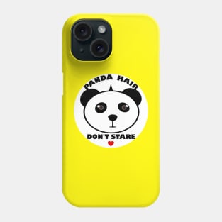 Panda bad hair day Phone Case