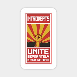 Introverts Unite Poster Magnet