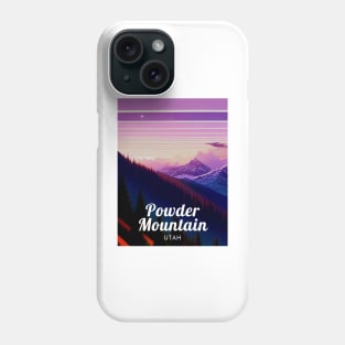 Powder Mountain Utah United States ski Phone Case