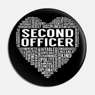 Second Officer Heart Pin