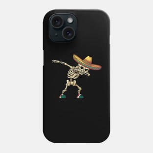 Dabbing Skeleton Mexican Cinco de Mayo Sombrero Dab Phone Case