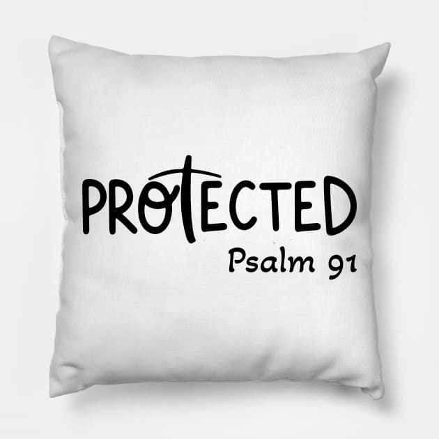 Psalm 91 Protected Pillow by Therapy for Christians