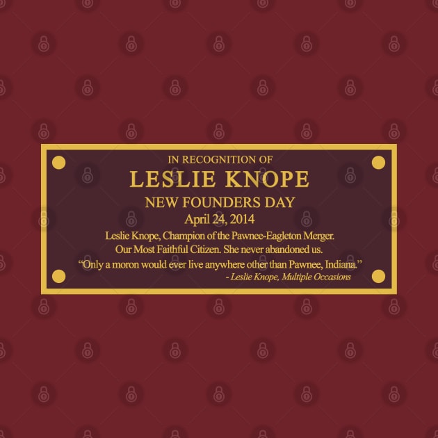 In recognition of Leslie Knope by DoctorTees