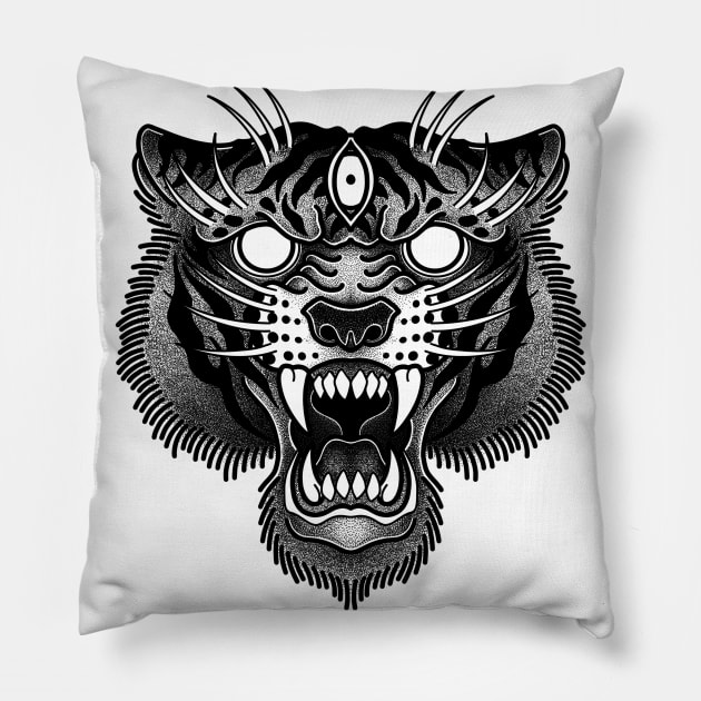 Tiger Pillow by Sadhakaya