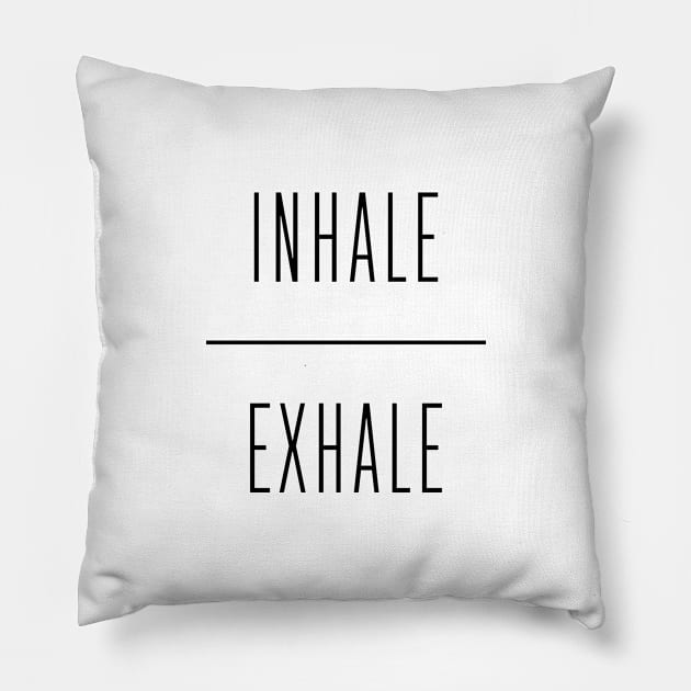 Inhale | Exhale Pillow by wisemagpie