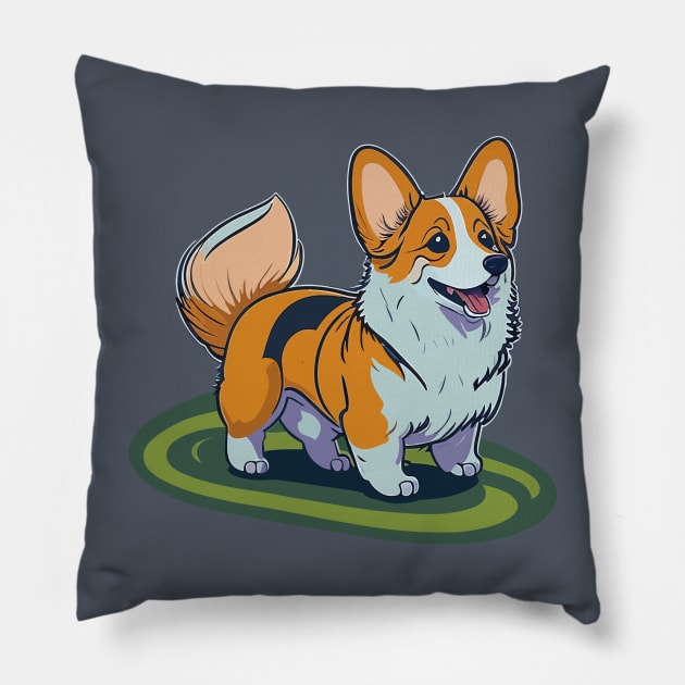 Corgi Portrait Pillow by SpriteGuy95