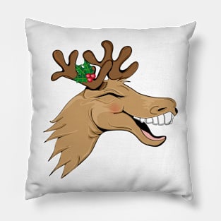 A laughing elk Pillow