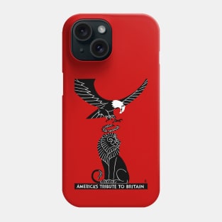 World War I Poster Lion and Eagle Phone Case