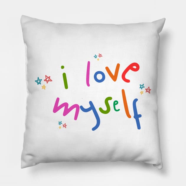 Radiant Self-Love: Empowering Pillow by neverland-gifts