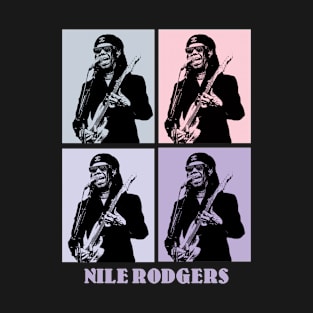 Nile Rodgers Guitar Player Pop Art T-Shirt