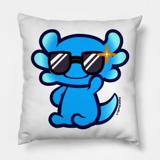 Oli Axolotl Cool by Patoli Studio Pillow