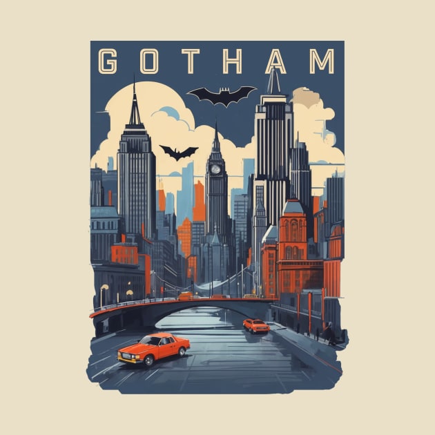 Retro Design Gotham by huefinder