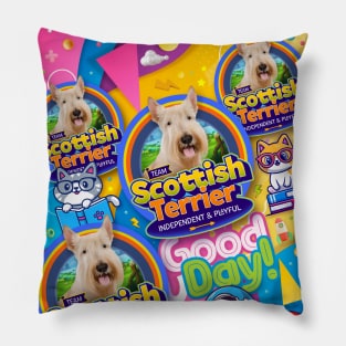 Scottish Terrier Dog v2 Pillow