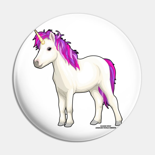 Unicorn Magical Fantasy Creature Novelty Gift Pin by Airbrush World