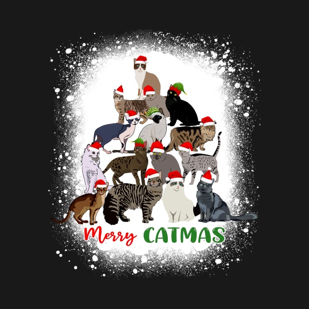 Bleached Merry Catmas Christmas Cat Tree by Magazine