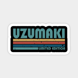Proud Limited Edition Uzumaki Name Personalized Retro Styles Magnet